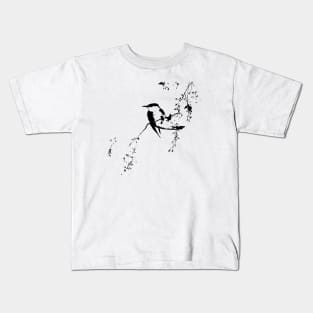 Japanese painting silhouette Kids T-Shirt